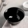 Salad glass -ceramic Carine noir uni, 300 ml, d = 12 cm, black color