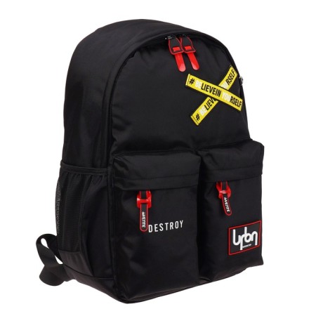 Youth backpack, 44 x 31 x 17 cm, Davente 19l, Destroy, black 7032370-1