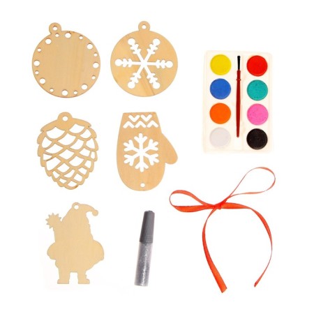 Set for creativity "Christmas toys. Do it yourself. ”5 pcs.-3