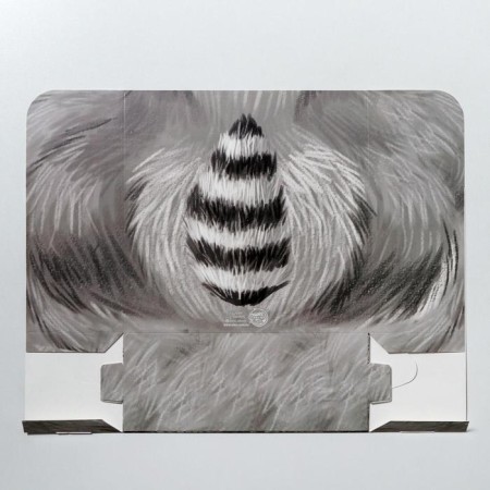 Gift folding box, packaging, “raccoon”, 25 x 25 x 10 cm-5