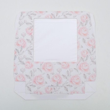 Confectionery packaging, boxing box "Flowers", 20 x 20 x 4 cm-2
