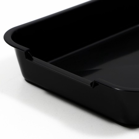 Average toilet without a mesh 36 x 26 x 6.5 cm, black