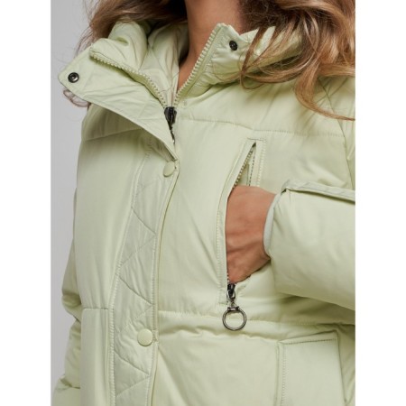 Winter jacket female, size 50, light green color-11