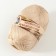 Yarn "NOSTOCE PRODUCATION" 100% polypropylene 200 ± 20m/50g set 2pcs (dark flax, beige)