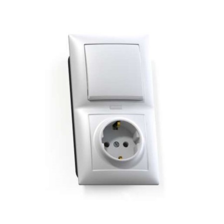 Block, joint venture, "Selena" BKVR-420 "Kuntsevo" 8216 socket, 1 key, color white