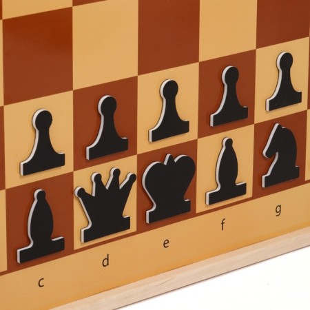 Demonstration chess 61 x 61 cm, on a magnetic board, king 6.4 cm-3