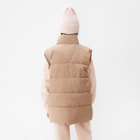 Children's minaku vest, beige color, height 140 cm-3