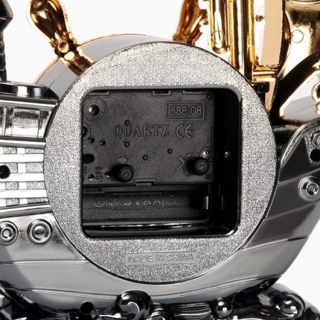 Alarm clock "Ship", discrete move, 1AA, 18 x 24.5 x 6.8 cm, silver-2