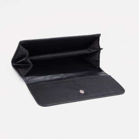 Women's wallet on the button, gray color-2