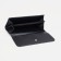Women's wallet on the button, gray color