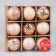 Set of balls plastic 9 pcs "Isabelle" asteroid, gold