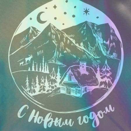 Holographic package "Month", S 12 x 15 x 5.5 cm, New Year-2