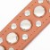Collar "Sirius", leatherette with rivets, 56 x 3 cm, Osh 42-52, brown