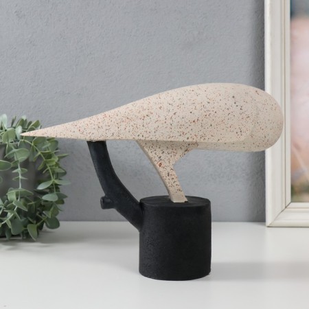 Souvenir Polystone "Owl - the user of the siberian on the stand" Sanding 28x8.8x20 cm-2