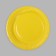 Plate plate single -toned paper, yellow color (18 cm)