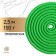Ripper for rhythmic gymnastics weighted Grace Dance, 2.5 m, green color