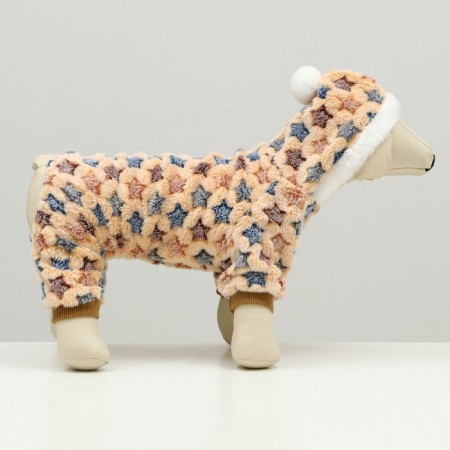 Assumes "Stars" with a hood, size L (DS 35 cm, og 45 cm, ok 35 cm), beige-2