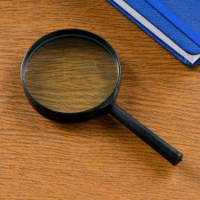 Classic magnifier 5x, d = 7.5 cm, black