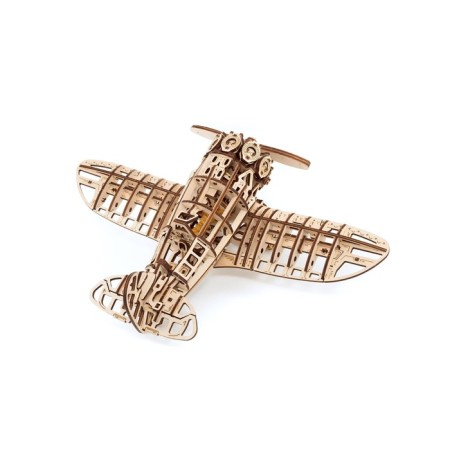 Wooden Model 3D, Ewa, Airplane with a motor-5
