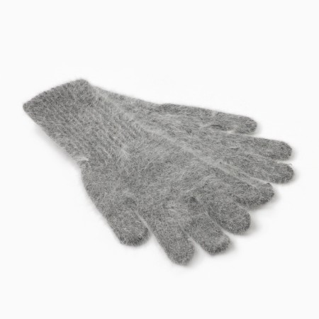 Women's gloves minku, gray color, 25 cm