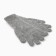 Women's gloves minku, gray color, 25 cm