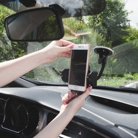 Torso phone holder on a flexible rod, 42-113 mm-2