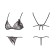 Erotic set of lace linen, OS size, black