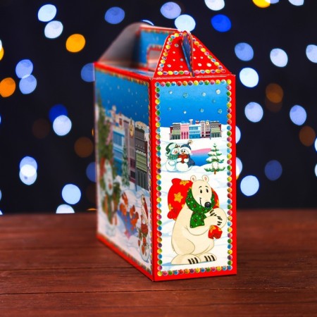 Gift box "Snowmen" 17.3 x 6.5 x 15 cm-3
