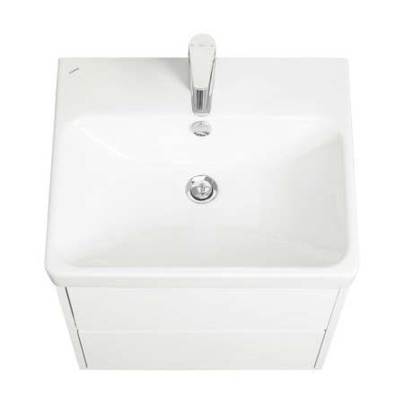 Tumbing under the Aquaton Skandi sink, 55 cm, white matte, white glossy-2