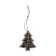 New Year's suspension with the backlight "Christmas tree" 7 × 19 cm