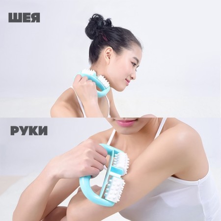 Roller massage, with spikes, universal, 14 × 10 × 5 cm, mix color-5