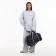 Road bag with lightning, external pocket, shoe compartment, long belt, gray color