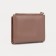 Women's wallet on the button, pink color