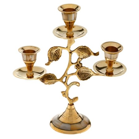 Brass Brass for 3 candles 21 cm "Stem"-5