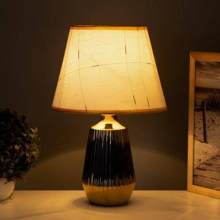 Table lamp "Carmen" 1x40W E14 black/gold 24x24x40cm-1