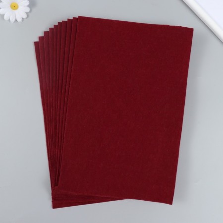 Soft felt 1.5 mm 20x30 cm, dark bordard