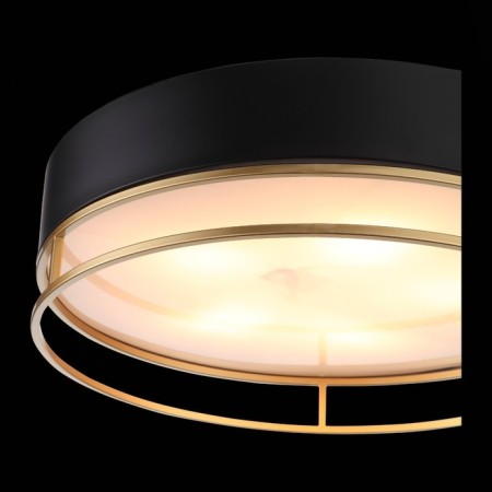 Ceiling lamp ST LUCE. SL1127.432.05. Chodo. 5x40 watts, E27, 60x60x18 cm, black color, matte gold-9