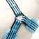 Super-furry harness with reflective firmware, size m, girth 32-63 cm, blue