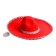 Carnival hat "Sombrero", red color
