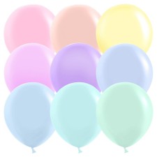 Шар латексный 18", макарунс, набор 25 шт., МИКС