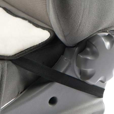 Front seat, artificial fur, size 48 x 48 cm, white-1