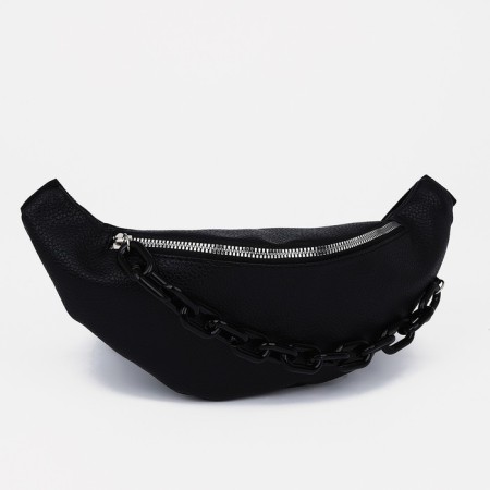 Lightning waist bag, black color-2