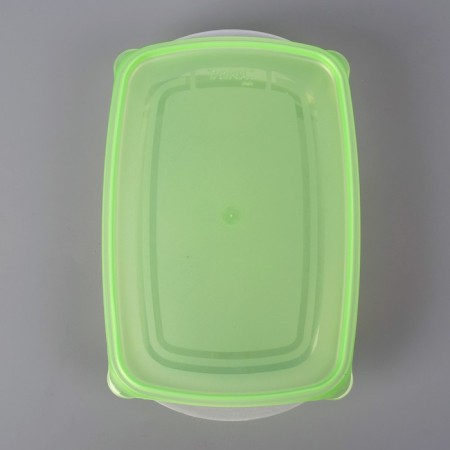 A set of food containers "Trio", 3 pcs, 1.3 l, color mix-5