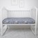 Sheet on the elastic "Gray Stars", size 60x120 cm, color gray color
