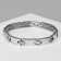 Bracelet male "Atlant" smooth, color silver, 21.7 cm