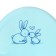 Pot children's "rabbits", the color is delicate-turquoise