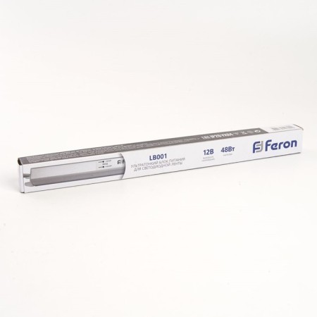 Electronic transformer for 12 W LED tape, Feron, LB001, 4A, 48 W-4