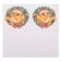 New Year's wipes “Happy New Year: Wreath”, single -layer, 24x24 cm, 50 pcs.