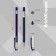 Ballic handle Erichkrause Colortouch dots in Blue, node 0.7 mm, flu, blue ink blue
