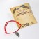 Bracelet-reinforcing “Red thread” Talisman protection, owl amulet, silver color, d = 8 cm